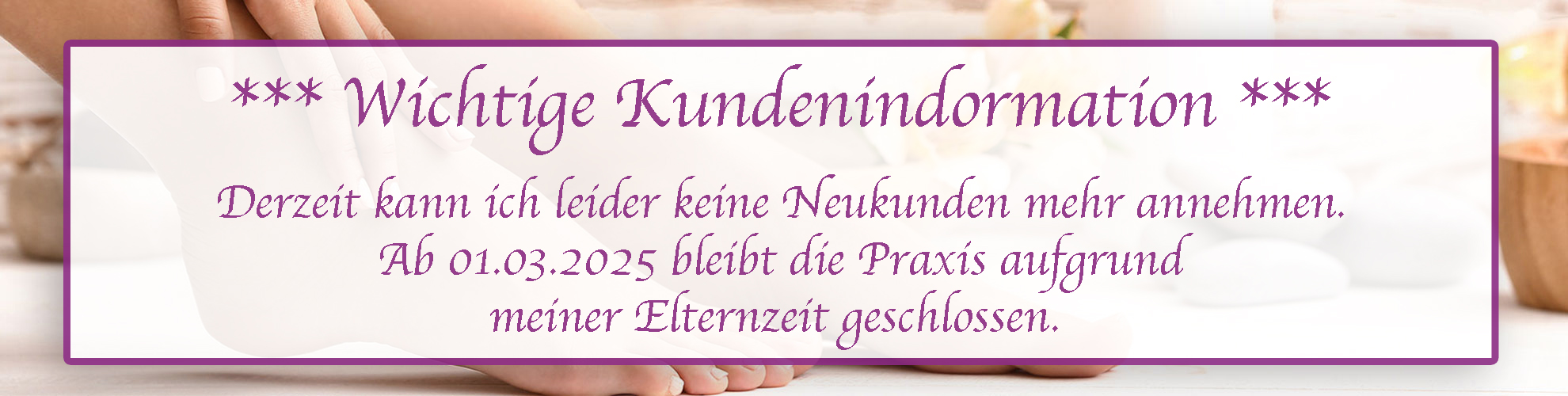 Lassen Sie Ihren Füßen eine gute Behandlung zukommen